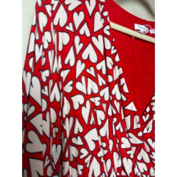 Rhode Mila Wrap-Effect Heart Blouse Sz. M - Picture 6 of 11